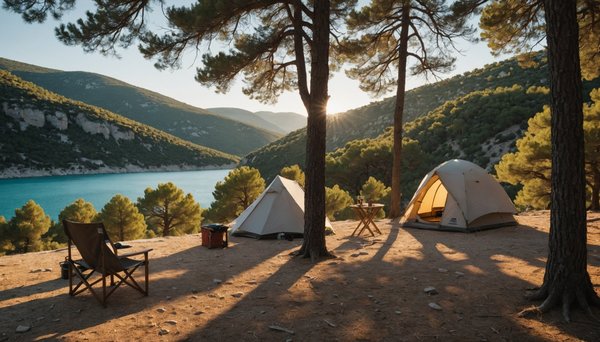Esparron de verdon : camping intimiste en pleine nature